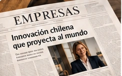 Publicación empresarial en un diario